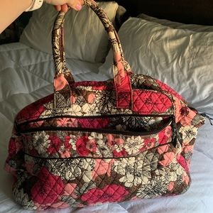 Vera Bradley Mocha Rouge Weekender Bag